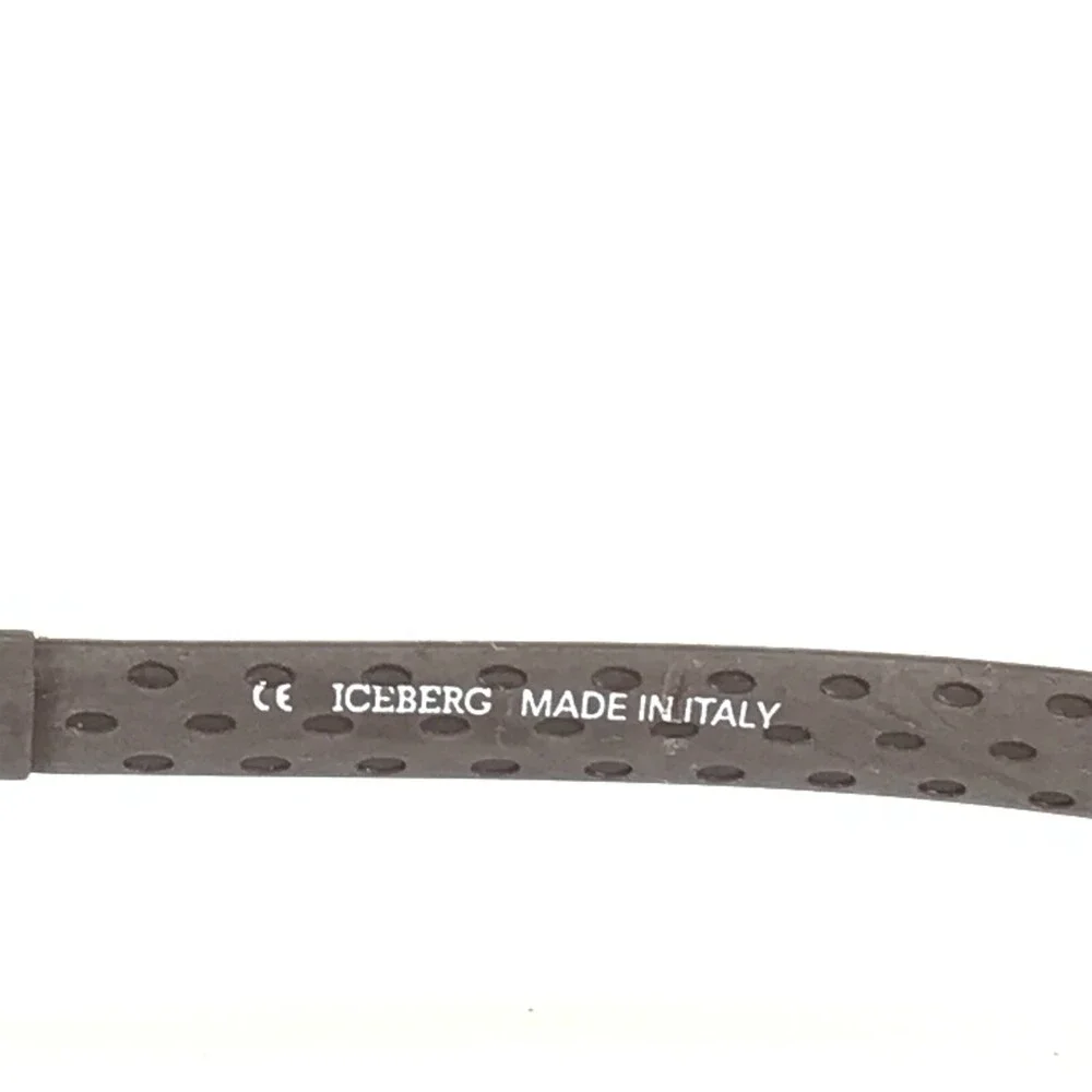 Iceberg Sunglasses IG 85153 744 Brown Round Oval Frames with Green Lenses